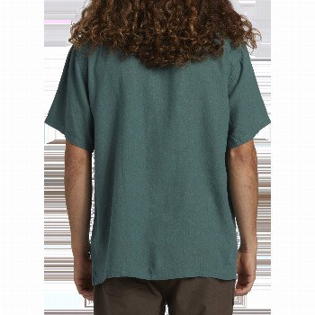 Billabong FREQUENCY SHIRT IN MARINE GREEN