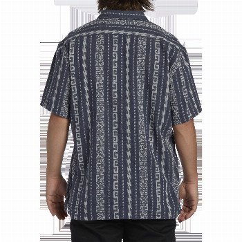 Billabong SUNDAYS JACQUARD SHIRT IN SLATE BLUE