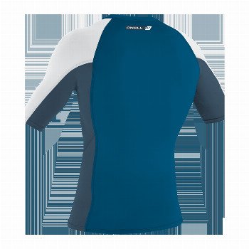 O'Neill PREMIUM SKINS RASH VEST IN ULTRA BLUE, COPEN BLUE & WHITE