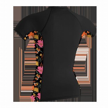 O'Neill SIDEPRINT RASH VEST IN BLACK & BLUEMCHEN