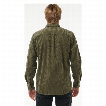 Rip Curl CLASSIC SURF CORD SHIRT IN DUSTY OLIVE