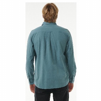 Rip Curl CLASSIC SURF WASHED SHIRT IN BLUESTONE