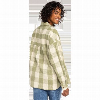 Roxy LETS GET AWAY SHIRT IN OIL GREEN