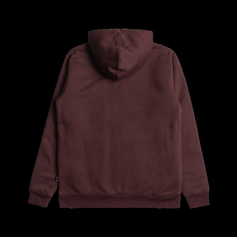 Arch Sherpa Zip Hoodie in Port