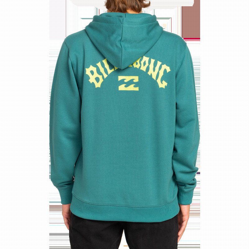 Arch Wave Hoodie in Teal