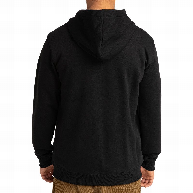 Arch Zip Hoodie in Black