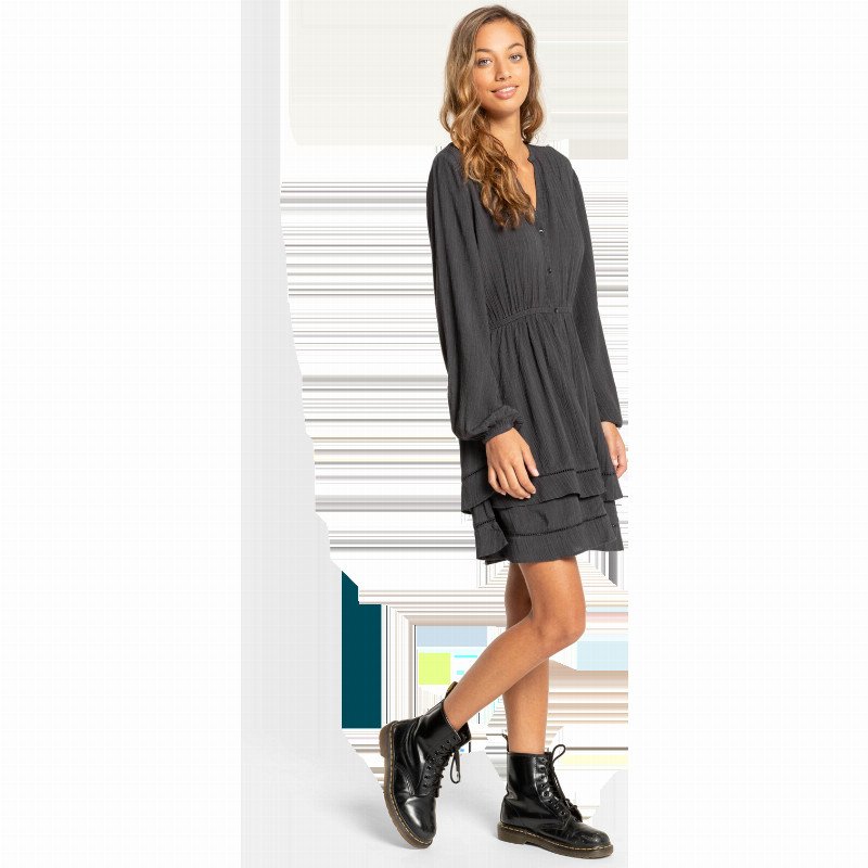 Black Bird Dress in Off Black