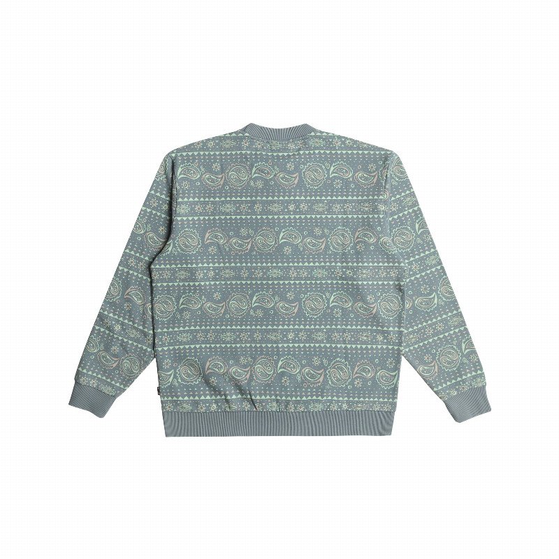 Halfrack Sweatshirt in Washed Blue