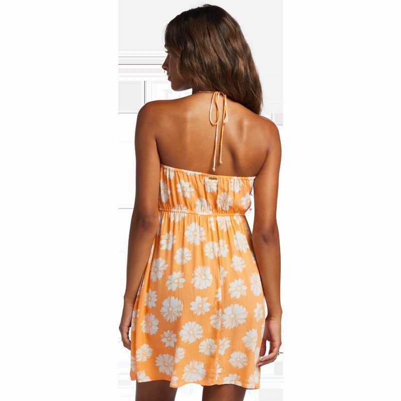 Happy Hour Dress in Orange Peel