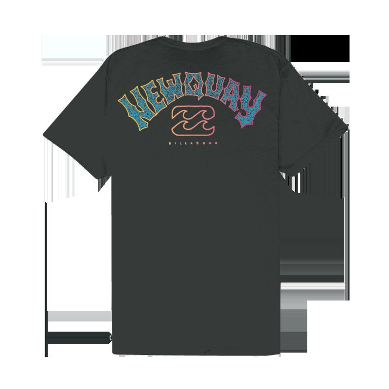 Newquay Arch T-Shirt in Washed Black