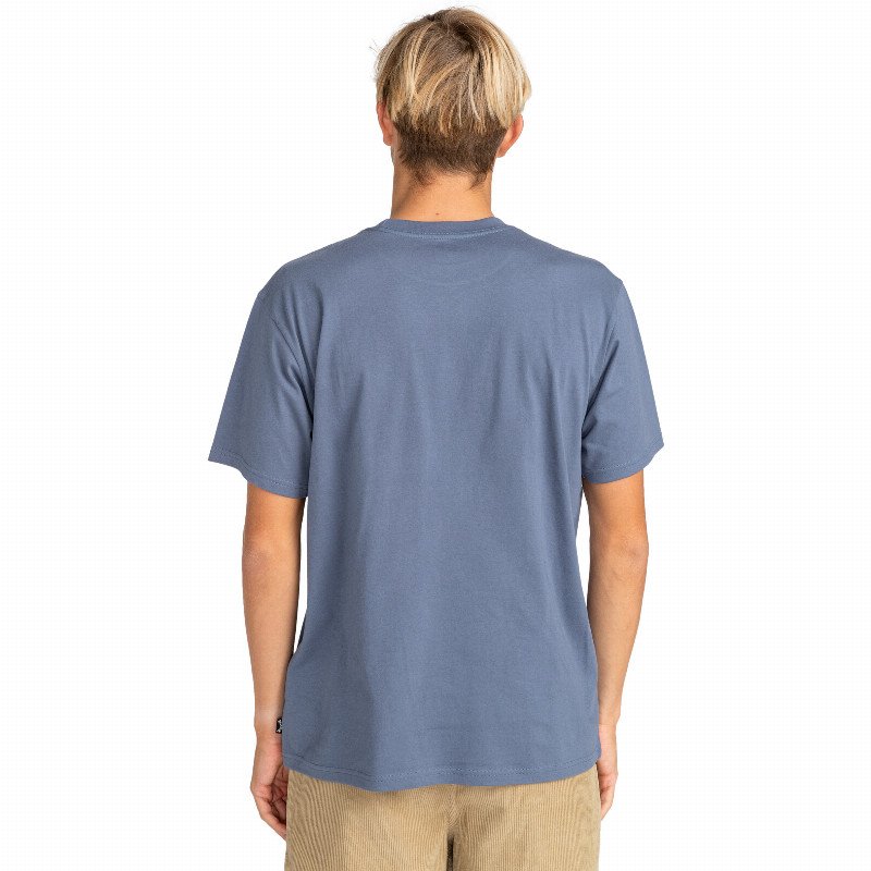 Stacked Arch T-Shirt in Slate Blue