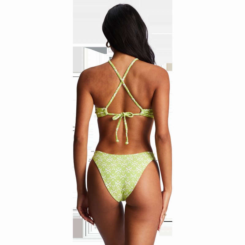 Thats Cute High Neck Bikini Top in Sweet Lime