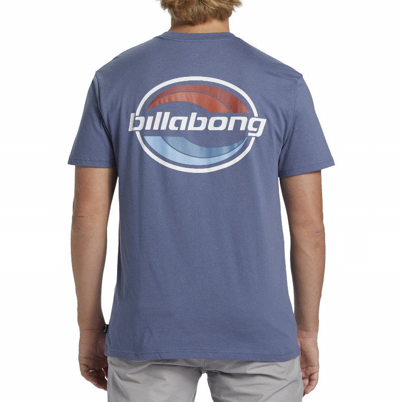 Walled T-Shirt in Slate Blue