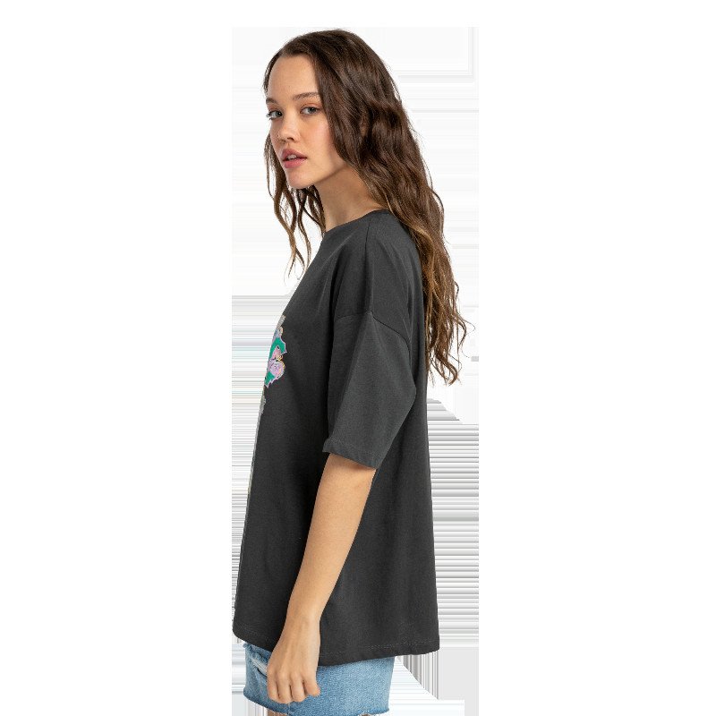 Warm Waves T-Shirt in Off Black