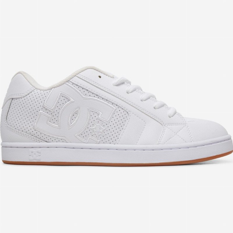 Net - Leather Shoes for Men - White