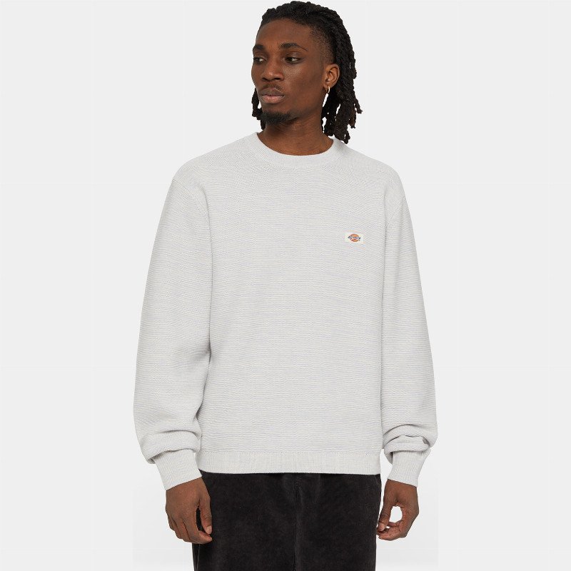 Dickies BURKEVILLE JUMPER MAN WHITECAP GREY