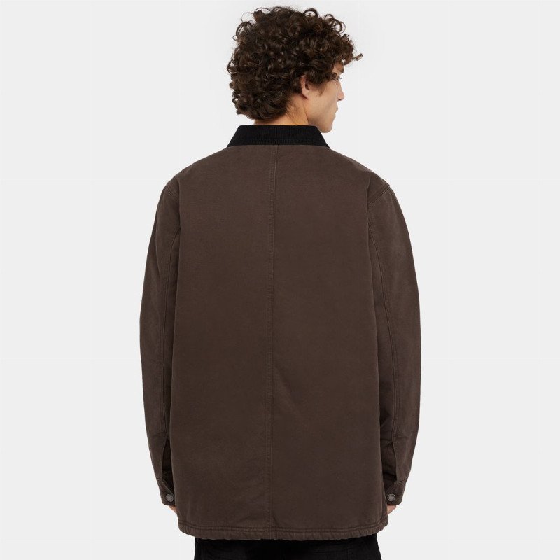 Duck Canvas Chore Jacket in Dark Brown