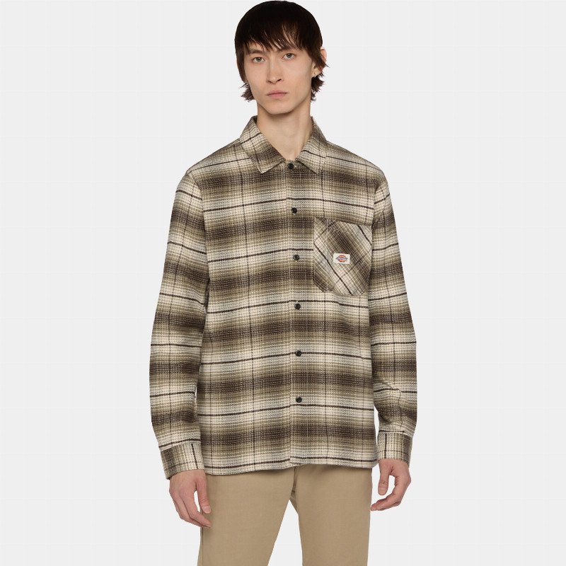 Dickies Forest Check Shirt Man Military Green 