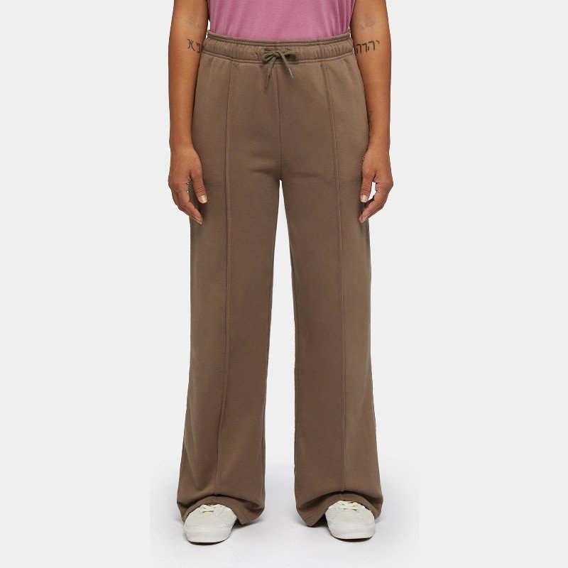 Dickies Mapleton Straight Sweat Pants Woman Brown 