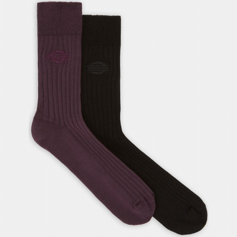 Dickies Rib Socks Unisex Plum 