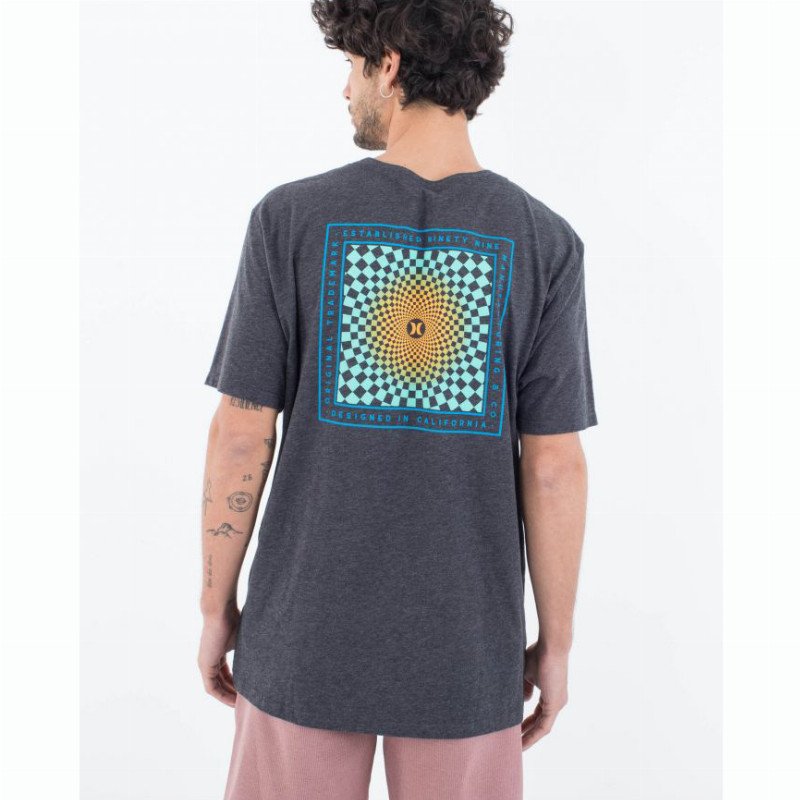 Everyday Checked Out T-Shirt in Black Heather