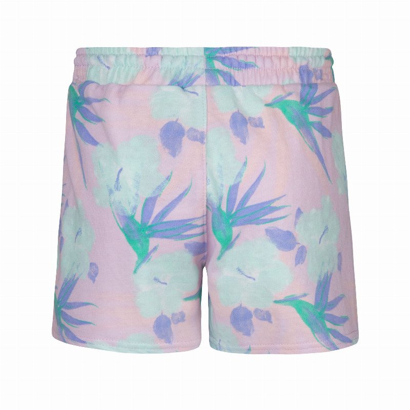 Girls French Terry Shorts in Light Lavender