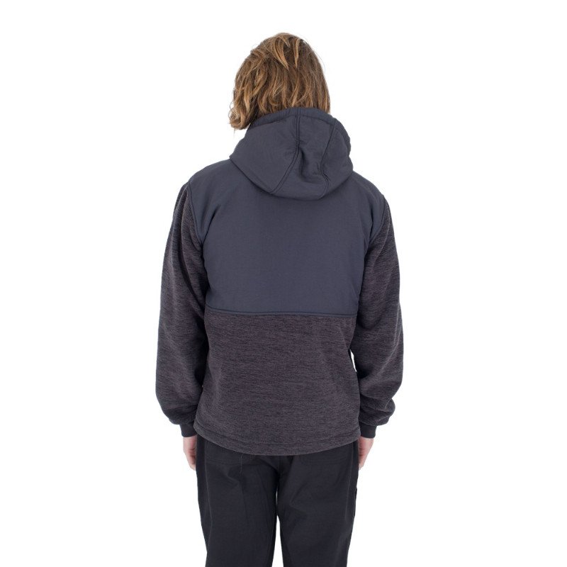 Huron Zip Hoodie in Dark Stone Grey