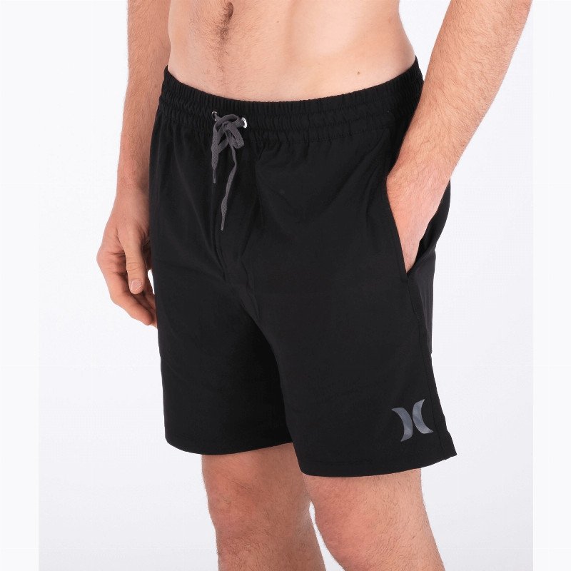 One & Only Solid Volley Shorts in Black