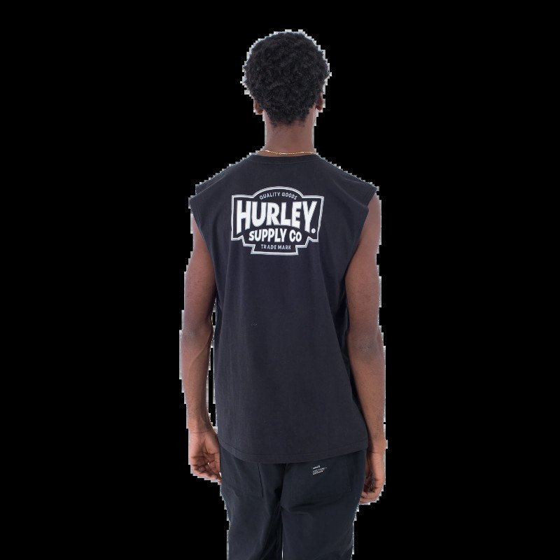 Organic Supply Muscle Vest in Black