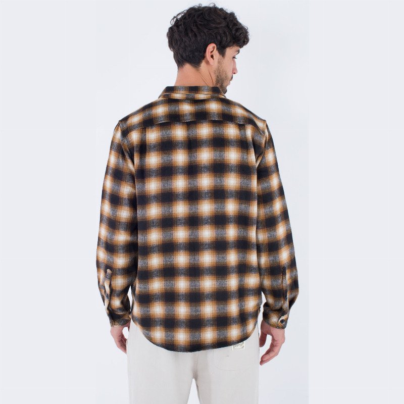 Portland Wool Flannel Shirt in Brown