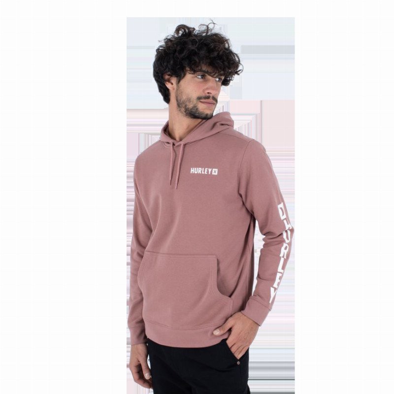 Seaside Fleece Hoodie in Phantom Rose