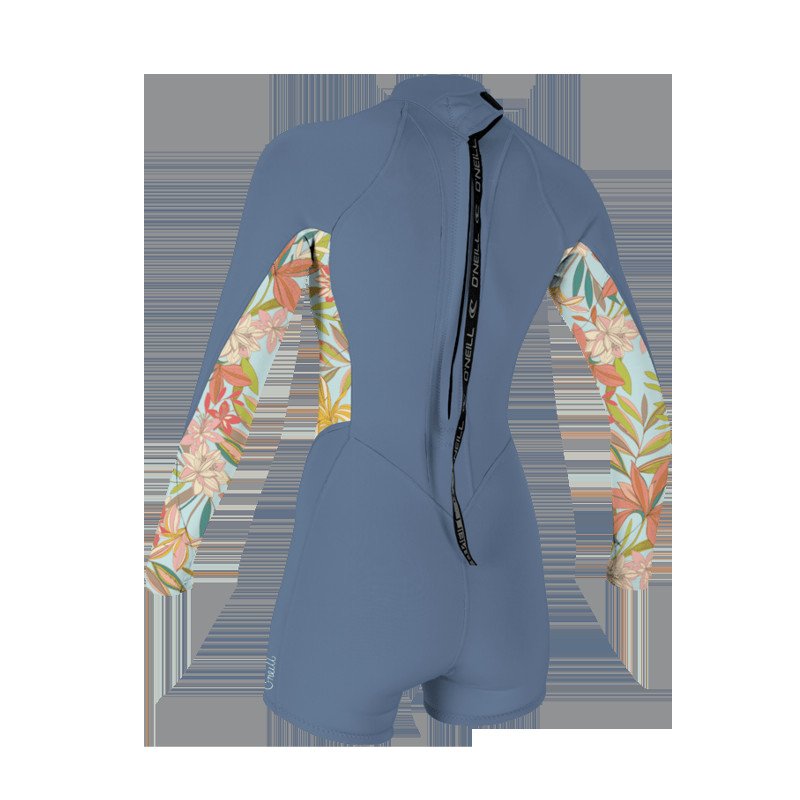 Bahia 2mm Back Zip Spring Wetsuit in Infinity, Dahlia & Dahlia