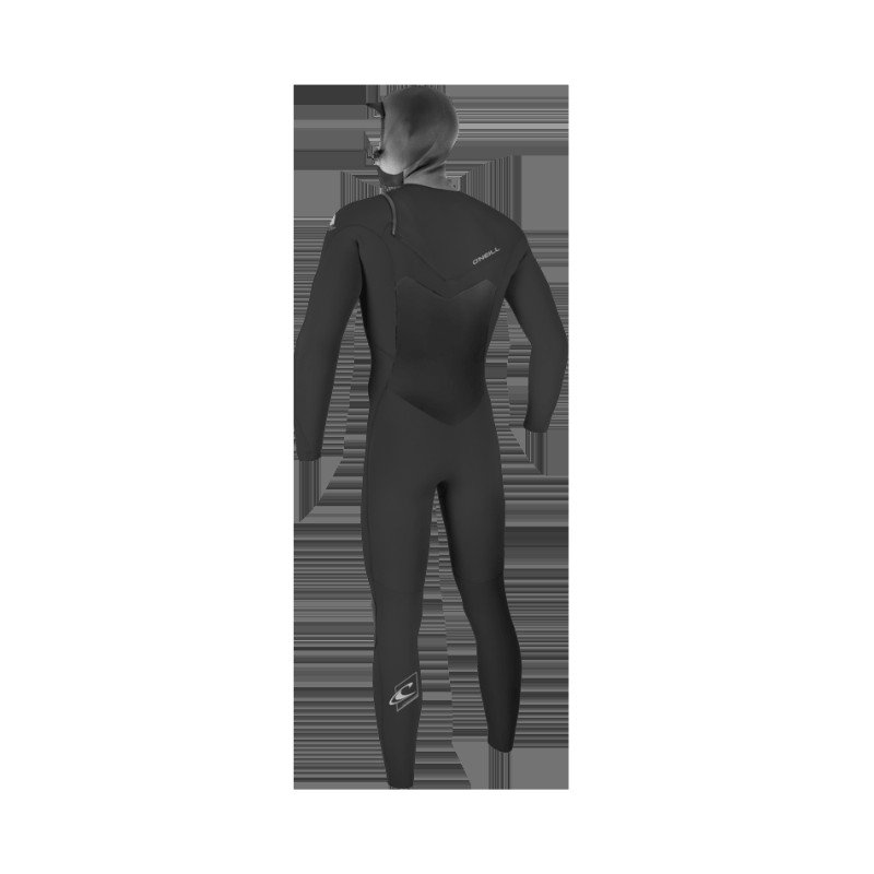 Epic 6/5mm Hooded Chest Zip Wetsuit in Black