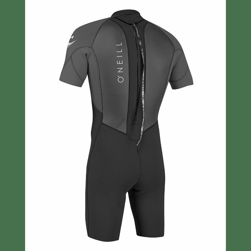 Reactor-2 2mm Back Zip Shorty Wetsuit in Black & Graphite