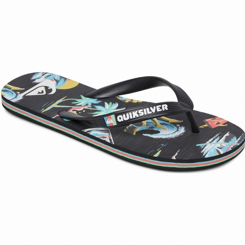 Molokai Sun Damage - Flip-Flops for Men - Black - Quiksilver