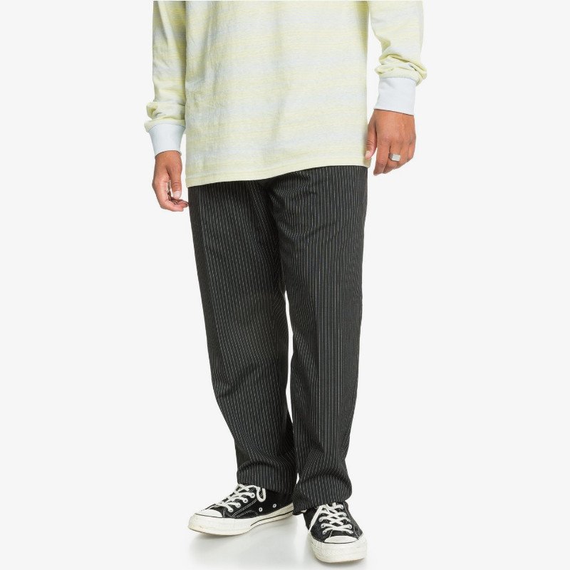 Quiksilver ORIGINALS SUIT - TAPERED CROPPED TROUSERS FOR MEN BLACK