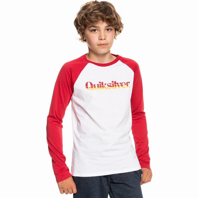 Primary Colours - Long Sleeve T-Shirt for Boys - White - Quiksilver