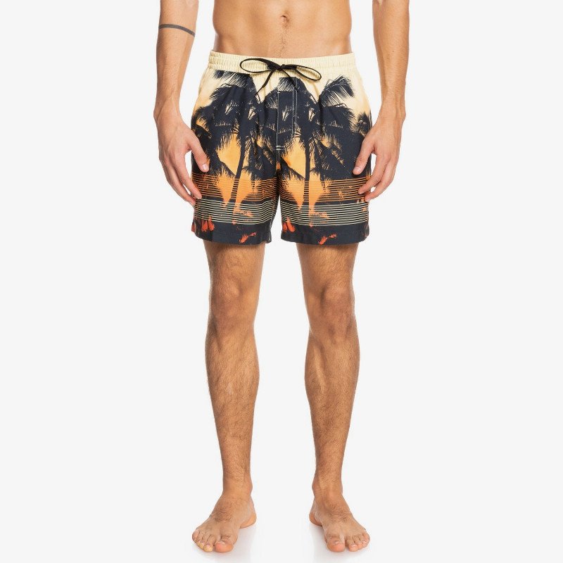 Sunset - Swim Shorts for Men - Orange - Quiksilver