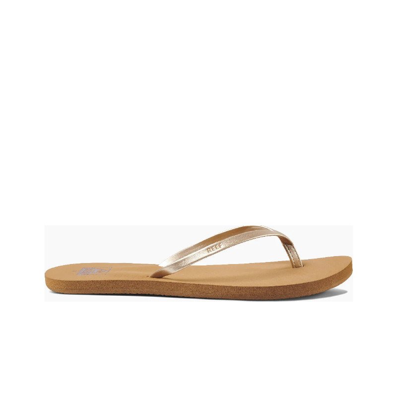 Bliss Nights Flip Flops in Tan Champagne