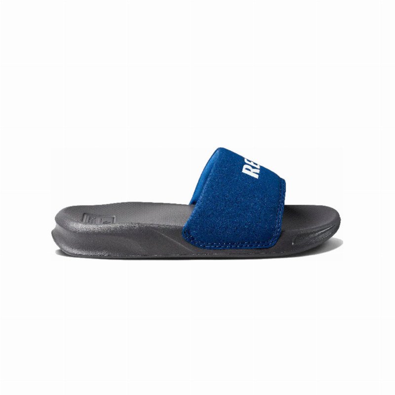 Boys One Sliders in Grey & Blue