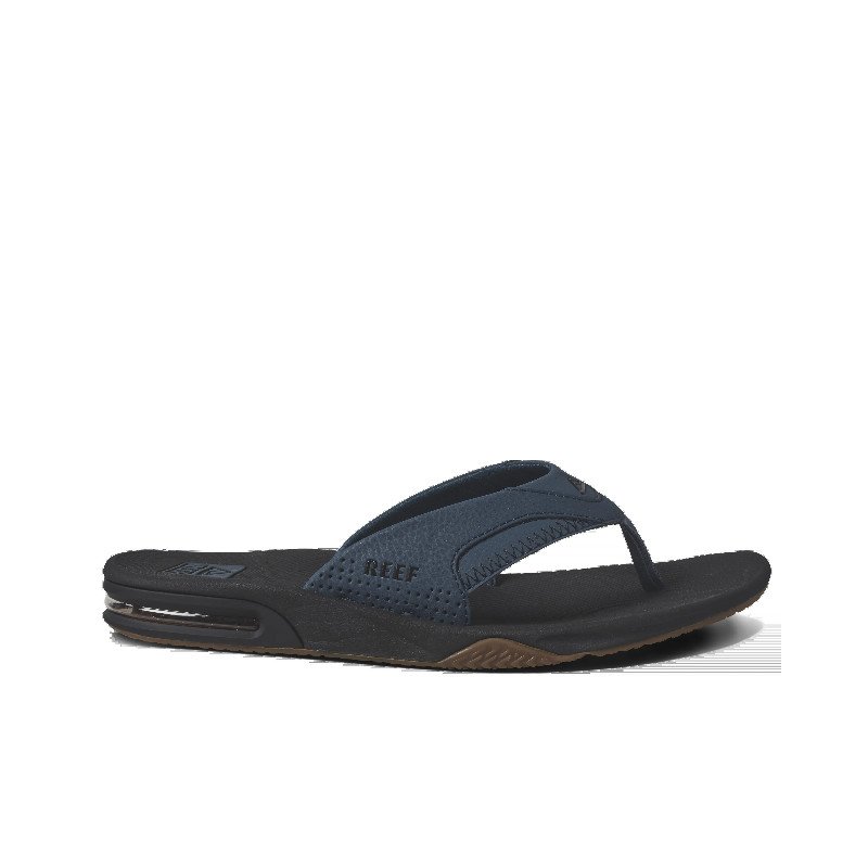 Fanning Flip Flops in Orion & Black