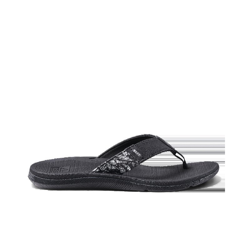 Santa Ana Flip Flops in Black & White