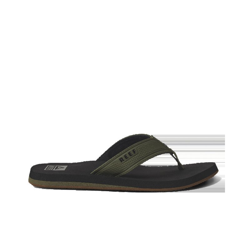 The Layback Flip Flops in Black & Olive