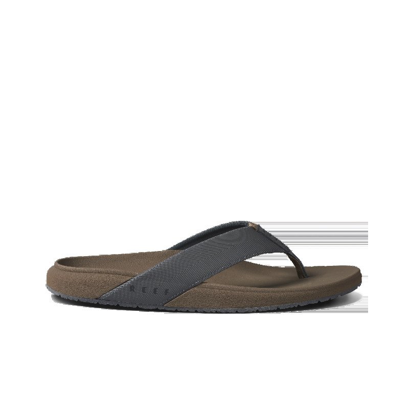 The Raglan Flip Flops in Fossil & Grey