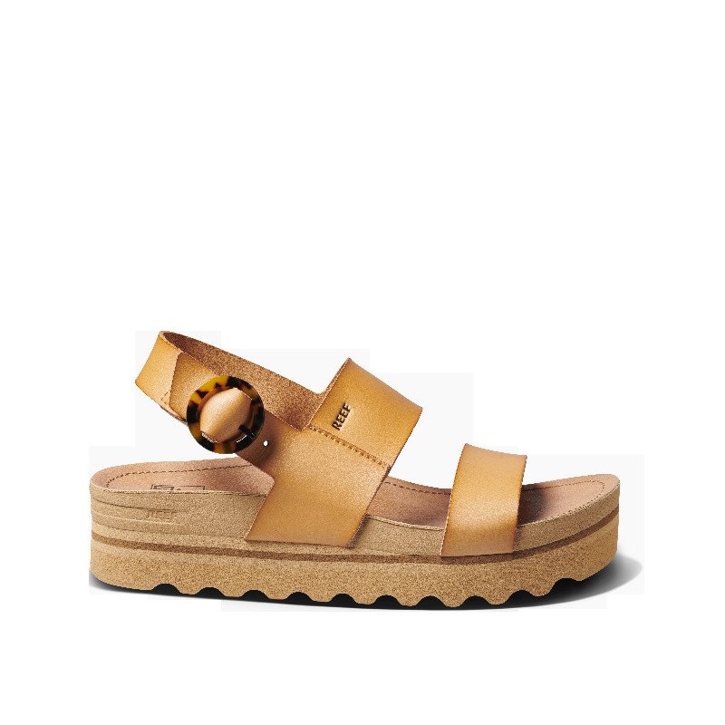 Vista Hi Buckle Sandals in Natural