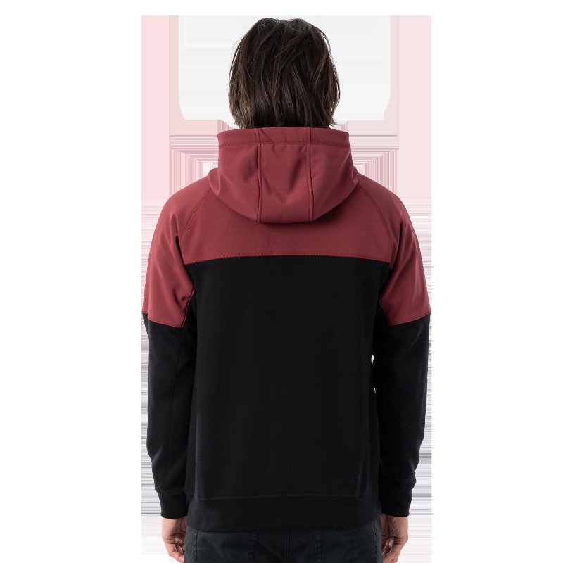 Anti-Series Viral Zip Fleece Jacket in Maroon