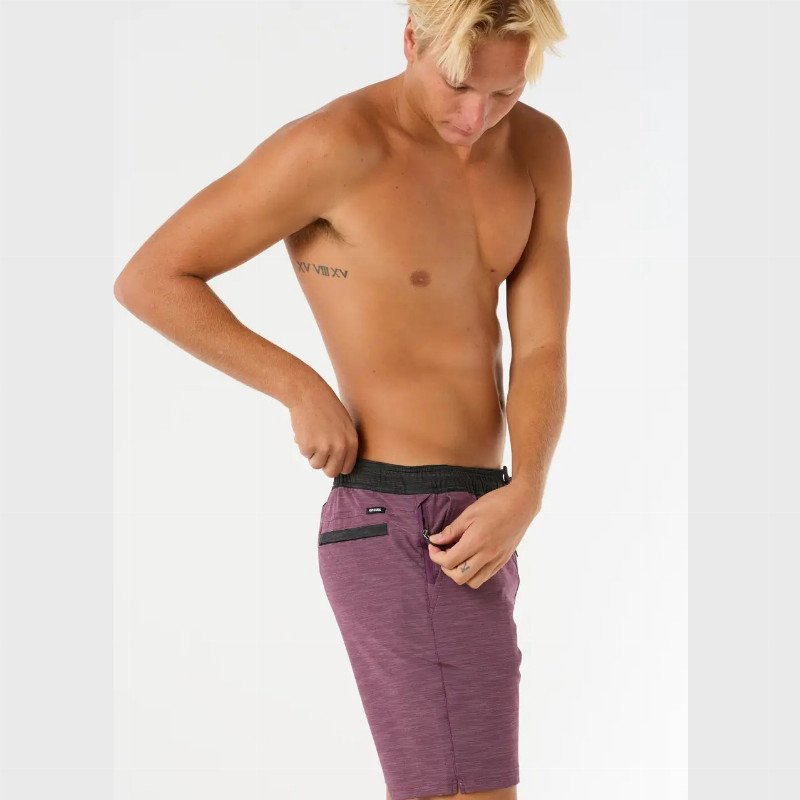 Boardwalk Jackson Volley Shorts in Deep Plum