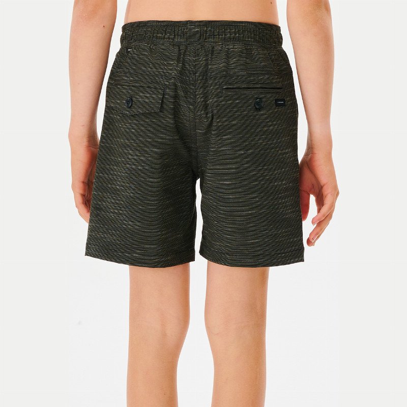 Boys Boardwalk Jackson Volley Shorts in Black