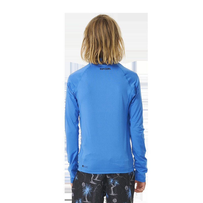 Boys Brand Wave UPF Rash Vest in Blue Gum