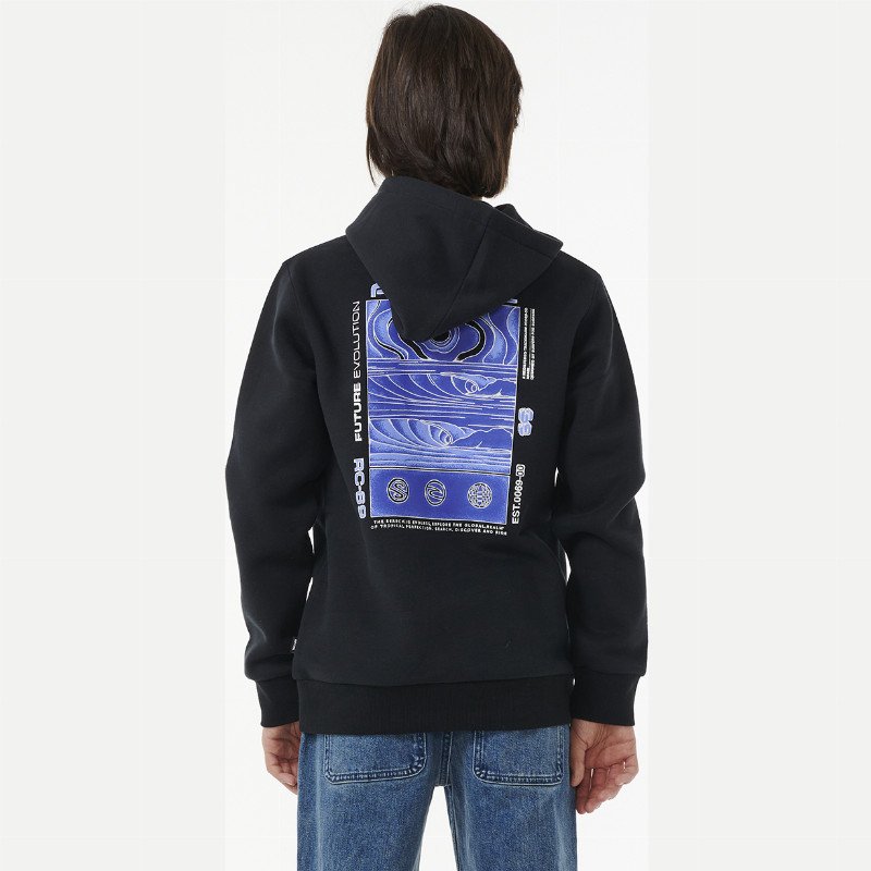 Boys Future Evolution Hoodie in Black